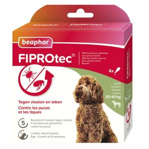 Fiprotec Spot-On Hond 20-40kg - 4 pipetten