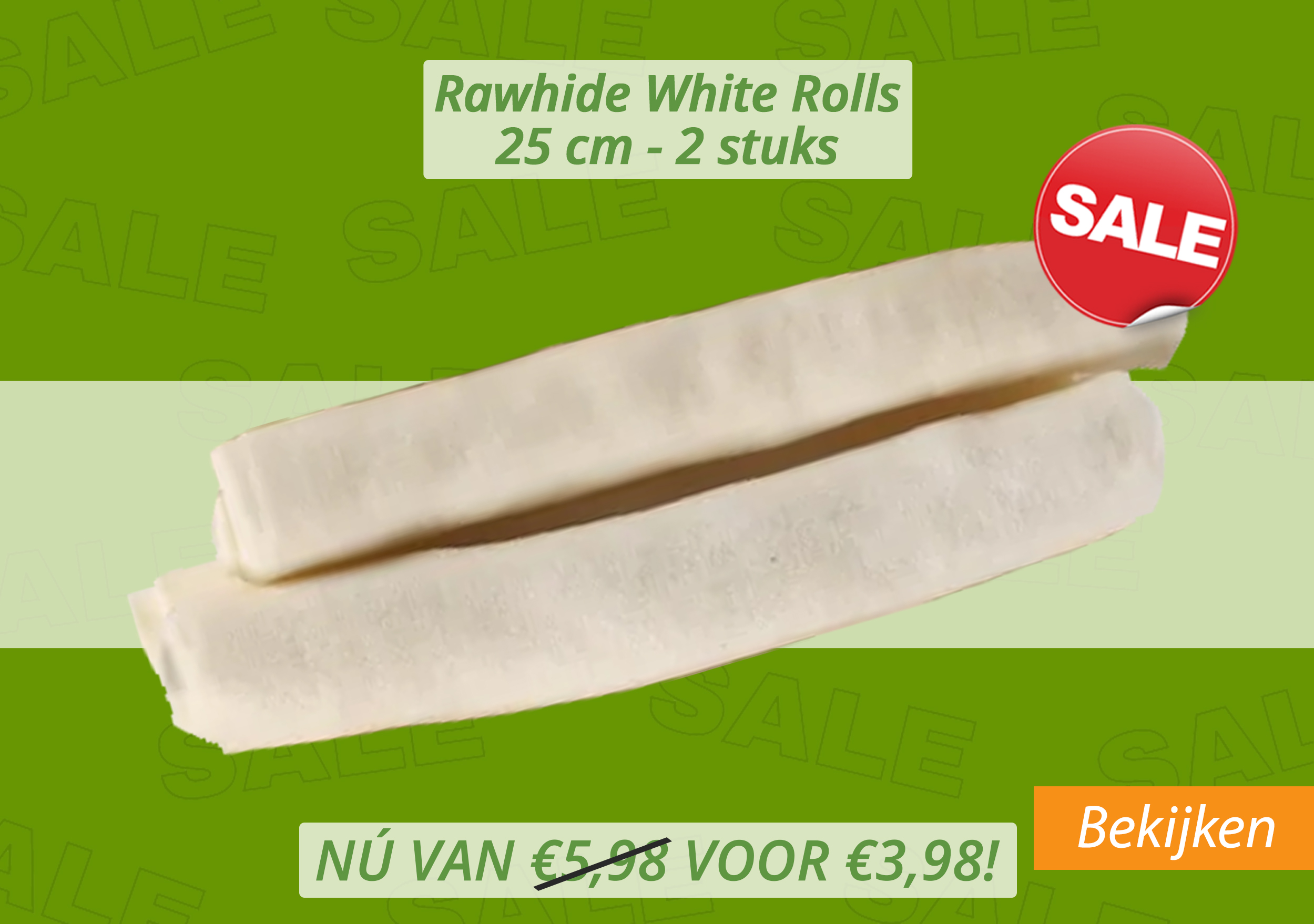 Rawhide White Rolls, 2 ...